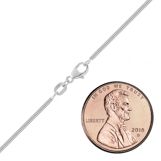 Finished Round Snake Anklet in Platinum (1.20 mm - 1.60 mm)