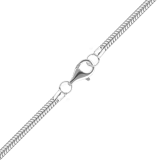 Finished Round Snake Chain in Platinum (1.20 mm - 1.60 mm)