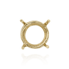 Four Prong Round Wire Basket Settings in 14K Gold (1.75 mm - 11.00 mm)