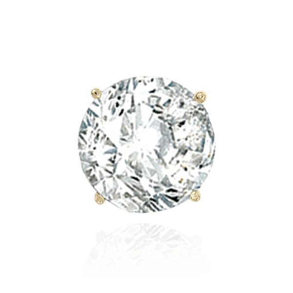 Four Prong Round Wire Basket Settings in 14K Gold (1.75 mm - 11.00 mm)