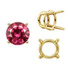 Four Prong Round Wire Basket Settings in 14K Gold (1.75 mm - 11.00 mm)