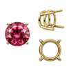Four Prong Round Wire Basket Settings in 14K Gold (1.75 mm - 11.00 mm)