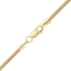 Finished Round Snake Necklace in 18K Yellow Gold (1.00 mm - 1.95 mm)