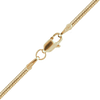 Finished Round Snake Anklet in 14K Yellow Gold (1.00 mm - 1.95 mm)