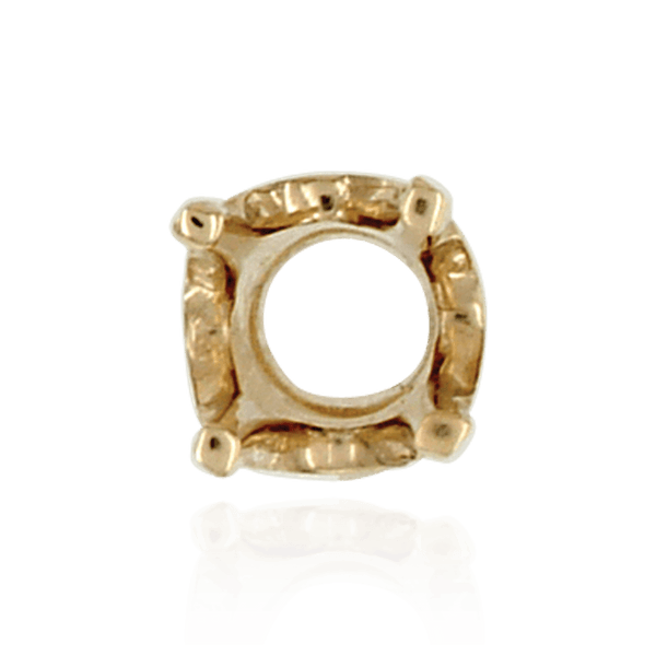 Four Prong Round High Standard Settings in 14K Gold (1.75 mm - 3.50 mm)