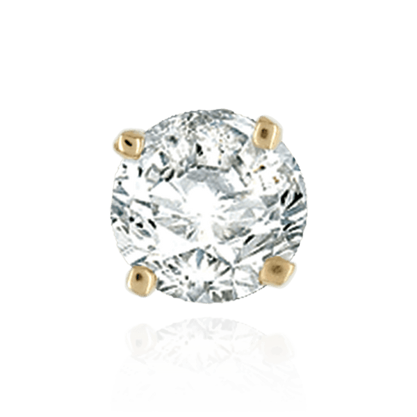 Four Prong Round High Standard Settings in 14K Gold (1.75 mm - 3.50 mm)