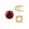Four Prong Round High Tapered Wire Basket Settings in 14K Gold (4.50 mm - 12.00 mm)