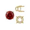Four Prong Round High Tapered Wire Basket Settings in 14K Gold (4.50 mm - 12.00 mm)