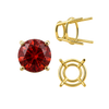 Four Prong Round High Tapered Wire Basket Settings in 14K Gold (4.50 mm - 12.00 mm)