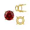 Four Prong Round High Tapered Wire Basket Settings in 14K Gold (4.50 mm - 12.00 mm)