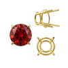 Four Prong Round High Tapered Wire Basket Settings in 14K Gold (4.50 mm - 12.00 mm)