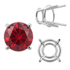 Four Prong Round High Tapered Wire Basket Settings in 14K Gold (4.50 mm - 12.00 mm)