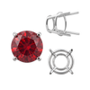 Four Prong Round High Tapered Wire Basket Settings in Sterling Silver (4.50 mm - 15.00 mm)