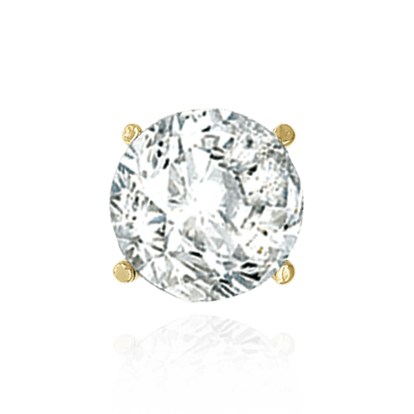 Four Prong Round High Tapered Wire Basket Settings in 18K Gold (4.50 mm - 12.00 mm)