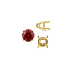 Four Prong Round High Tapered Wire Basket Settings in 14K Gold (4.50 mm - 12.00 mm)