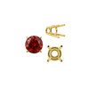 Four Prong Round High Tapered Wire Basket Settings in 14K Gold (4.50 mm - 12.00 mm)