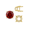 Four Prong Round High Tapered Wire Basket Settings in 14K Gold (4.50 mm - 12.00 mm)