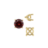 Round Four Prong Tapered Basket Settings in 14K Gold (5.20 mm - 10.00 mm)