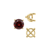 Round Four Prong Tapered Basket Settings in 14K Gold (5.20 mm - 10.00 mm)