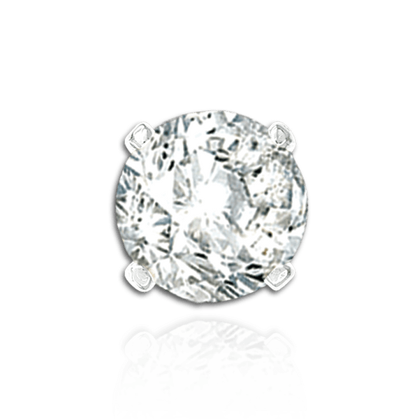 Four Prong Round Tapered Solitaire Settings in 14K Gold (4.00 mm - 17.50 mm)