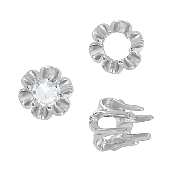 Six Prong Round Scalloped Settings in 14K Gold (1.30 mm - 5.20 mm)