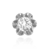 Six Prong Round Scalloped Settings in Sterling Silver (1.30 mm - 5.20 mm)