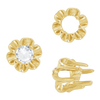 Six Prong Round Scalloped Settings in 14K Gold (1.30 mm - 5.20 mm)
