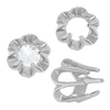 Six Prong Round Scalloped Settings in Sterling Silver (1.30 mm - 5.20 mm)
