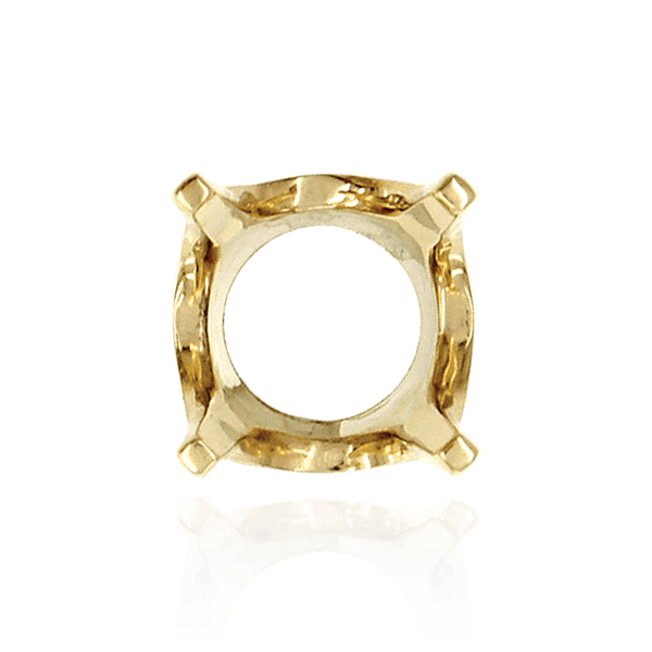 Four Prong Round Standard Settings in 18K Gold (1.00 mm - 8.00 mm)