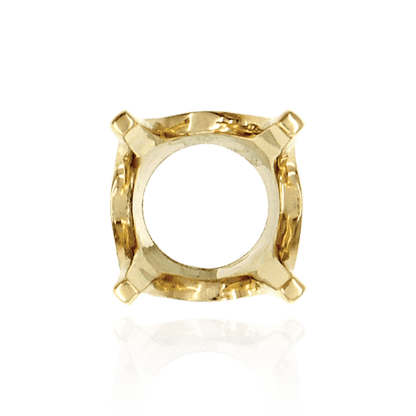 Four Prong Round Standard Settings in 14K Gold (1.00 mm - 8.00 mm)