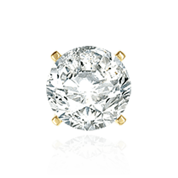 Four Prong Round Standard Settings in 14K Gold (1.00 mm - 8.00 mm)