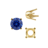 Four Prong Round Standard Settings in 14K Gold (2.50 mm - 8.00 mm)