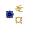 Four Prong Round Standard Settings in 14K Gold (2.50 mm - 8.00 mm)