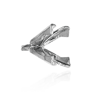 V-End Square Solitaire Settings With Peg in 14K Gold (3.00 mm - 6.50 mm)