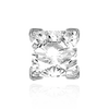 V-End Square Solitaire Settings With Peg in 14K Gold (3.00 mm - 6.50 mm)