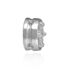 Round Fancy Heavy Sliders in Sterling Silver (3.60 mm - 7.25 mm)
