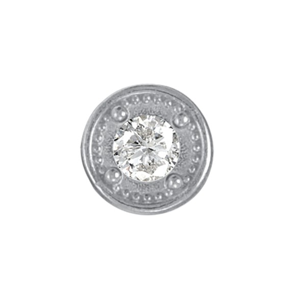 Round Fancy Heavy Sliders in Sterling Silver (3.60 mm - 7.25 mm)
