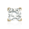 V-End Square Solitaire Settings With Peg in 14K Gold (2.50 mm - 12.00 mm)