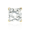 V-End Square Solitaire Basket Settings With Peg in 14K Gold (3.50 mm - 9.00 mm)
