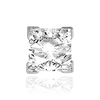 V-End Square High Solitaire Settings With Peg in 14K Gold (2.50 mm - 8.00 mm)