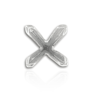 V-End Square Solitaire Settings With Peg in Sterling Silver (2.50 mm - 9.00 mm)