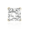 V-End Square Solitaire Settings With Peg in 18K Gold (2.50 mm - 9.00 mm)