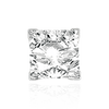 V-End Square Solitaire Settings With Peg in 18K Gold (3.50 mm - 7.00 mm)