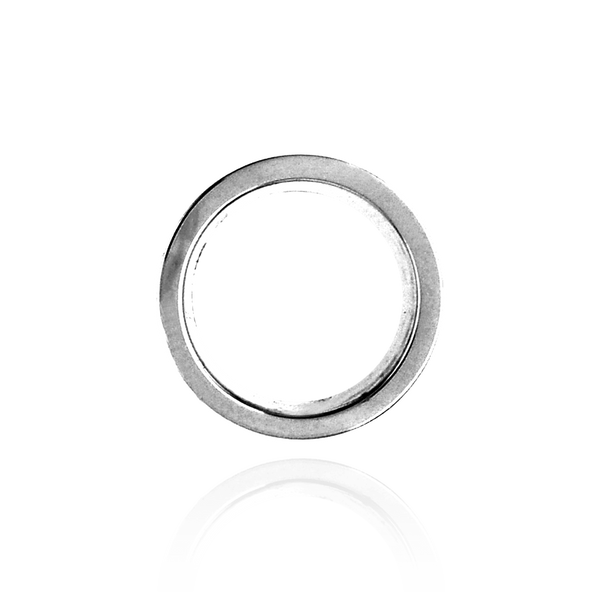 Round Tapered Tube Bezels in Platinum (1.75 mm - 8.00 mm)