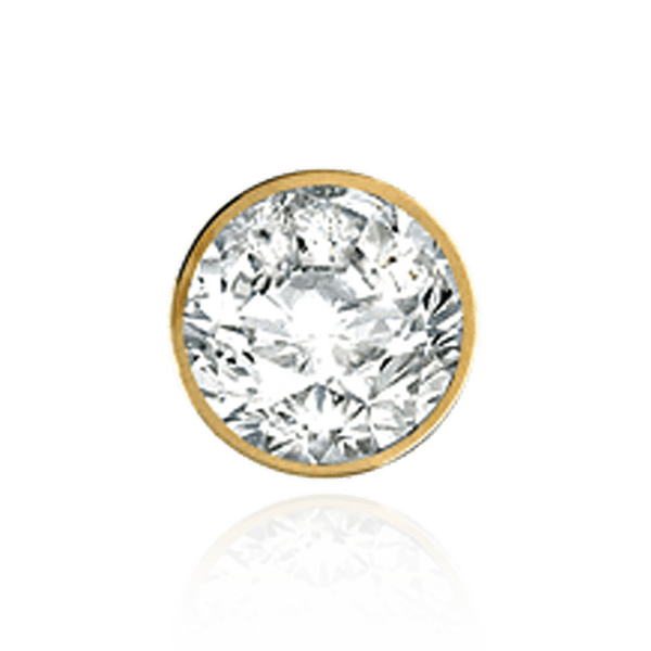 Round Tapered Tube Bezels in 14K Gold (1.00 mm - 8.00 mm)