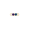 Multi Gemstone Bar Charm in 14K Gold (0-6 stones)