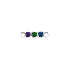 Multi Gemstone Bar Charm in 14K Gold (0-6 stones)