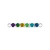 Multi Gemstone Bar Charm in 14K Gold (0-6 stones)