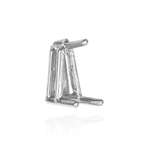 Tapered Baguette Wire Basket Settings in Sterling Silver (2.75 x 1.50 x 1.00 mm - 5.00 x 2.75 x 1.50 mm)