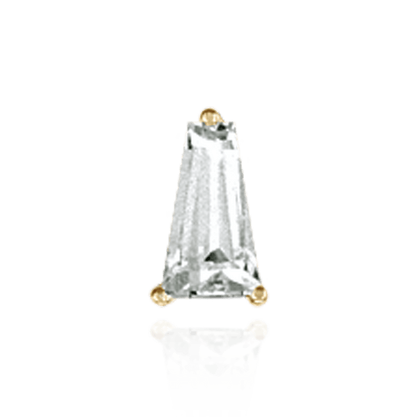 Tapered Baguette Wire Basket Settings in Sterling Silver (2.75 x 1.50 x 1.00 mm - 5.00 x 2.75 x 1.50 mm)